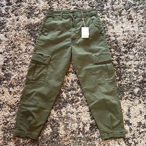 Mother The Catch All Cargo Ankle. Size 27. Wash Cypress.